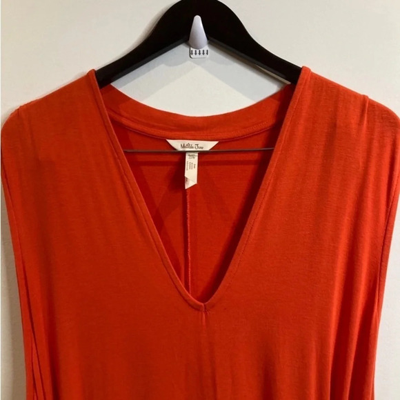 MATILDA JANE Sz XXL Jersey Knit A Line Braided Belt B Neck Pockets Maxi Dress - Picture 5 of 8